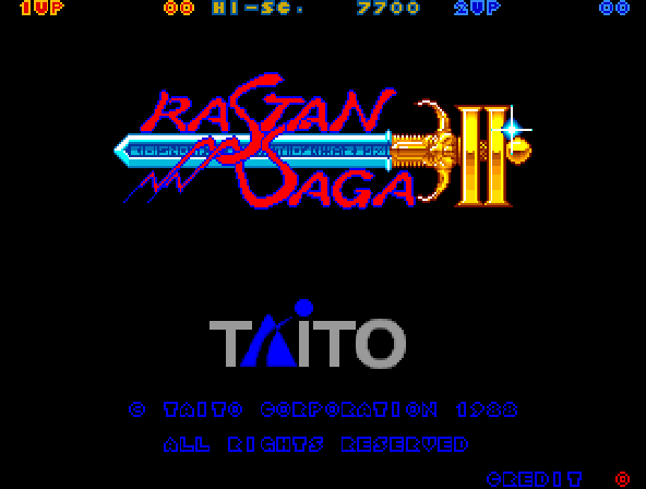Rastan Saga 2 (Japan) Title Screen